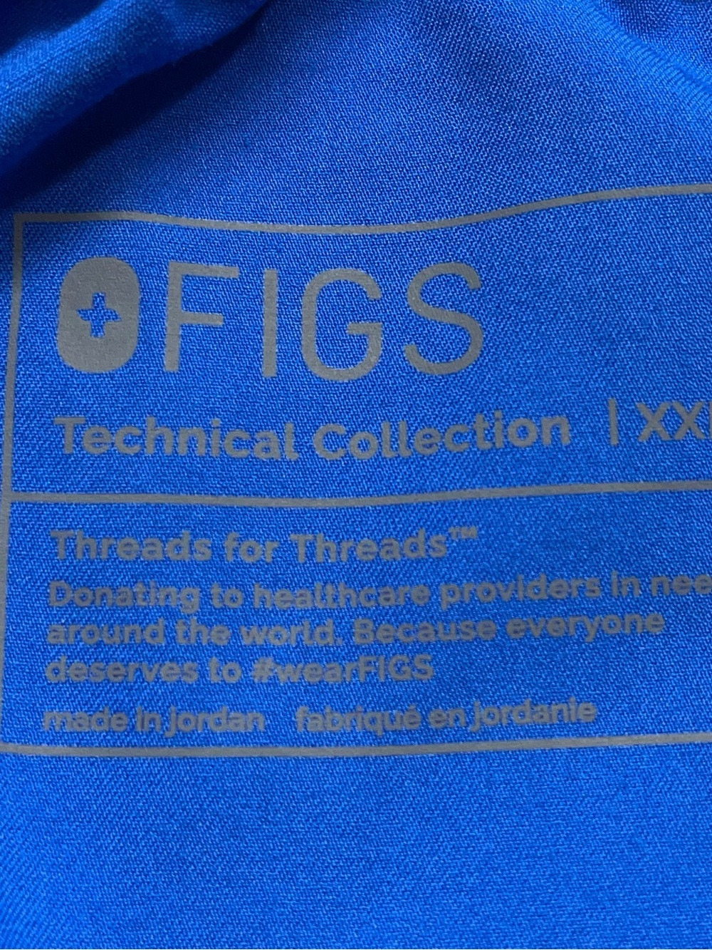 Figs Zamora Jogger Scrub Pants Womens Size 2XL High Waist Blue 29” Inseam - Picture 5 of 14